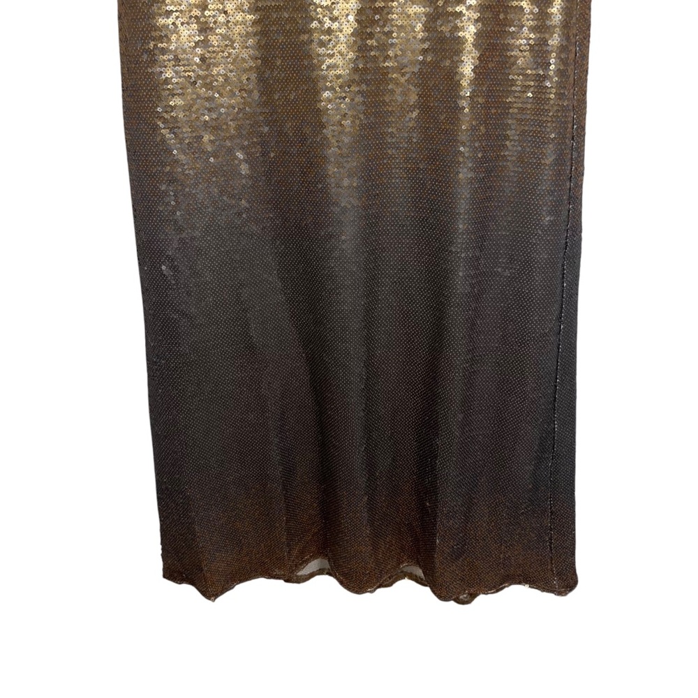 NEW NWT Show Me Your Mumu Taylor Strapless Tube Maxi Dress In Gold Ombre Sequins - Picture 6 of 12